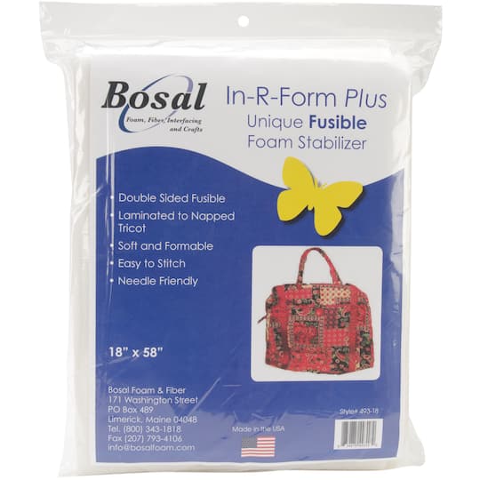 Bosal In-R-Form Plus Unique Fusible Foam Stabilizer, 18&#x22; x 58&#x22;